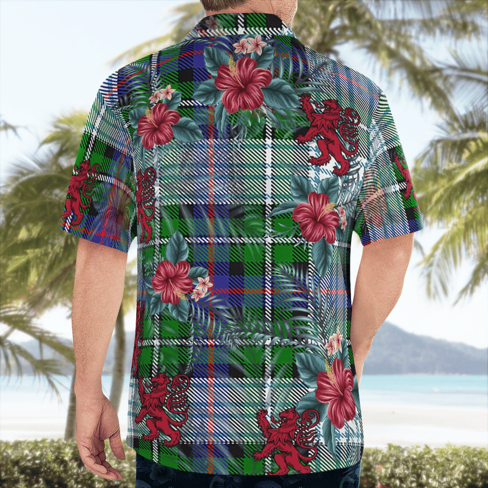Clan MacKenzie Dress Modern Tartan Scottish Lion Hawaiian Shirt IS34 MacKenzie Dress Modern Tartan Tartan Hawaii Shirt