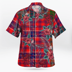 Clan MacRae Modern Tartan Scottish Lion Hawaiian Shirt MN98 MacRae Modern Tartan Tartan Hawaii Shirt
