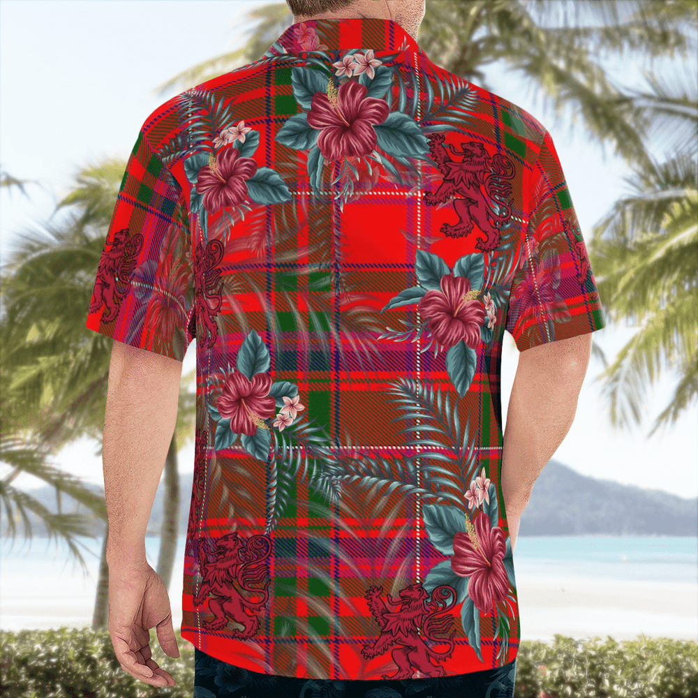 Clan MacDougall Modern Tartan Scottish Lion Hawaiian Shirt ZQ11 MacDougall Modern Tartan Tartan Hawaii Shirt