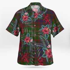 Clan Cunningham Hunting Modern Tartan Scottish Lion Hawaiian Shirt XM80 Cunningham Hunting Modern Tartan Tartan Hawaii Shirt
