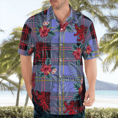 Clan Clan Rutherford Tartan Scottish Lion Hawaiian Shirt VZ66 Rutherford Tartan Tartan Hawaii Shirt