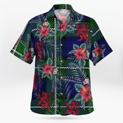 Clan Forbes Modern Tartan Scottish Lion Hawaiian Shirt KV75 Forbes Modern Tartan Tartan Hawaii Shirt