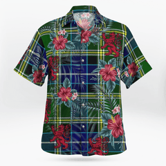 Clan MacKellar Tartan Scottish Lion Hawaiian Shirt XY25 MacKellar Tartan Tartan Hawaii Shirt