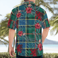 Clan Ogilvie Hunting Ancient Tartan Scottish Lion Hawaiian Shirt YN25 Ogilvie Hunting Ancient Tartan Tartan Hawaii Shirt