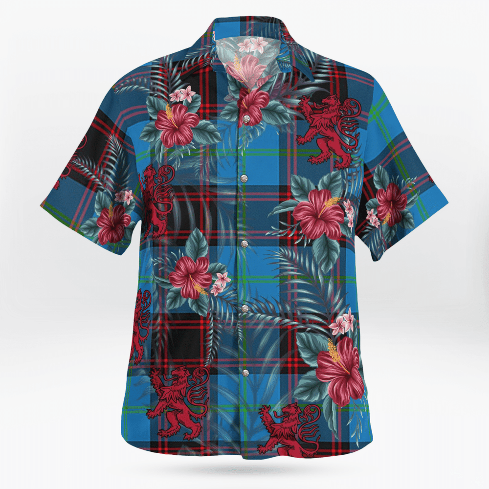 Clan Home Ancient Tartan Scottish Lion Hawaiian Shirt JQ23 Home Ancient Tartan Tartan Hawaii Shirt
