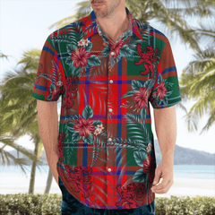 Clan MacPhail Tartan Scottish Lion Hawaiian Shirt LR24 MacPhail Tartan Tartan Hawaii Shirt