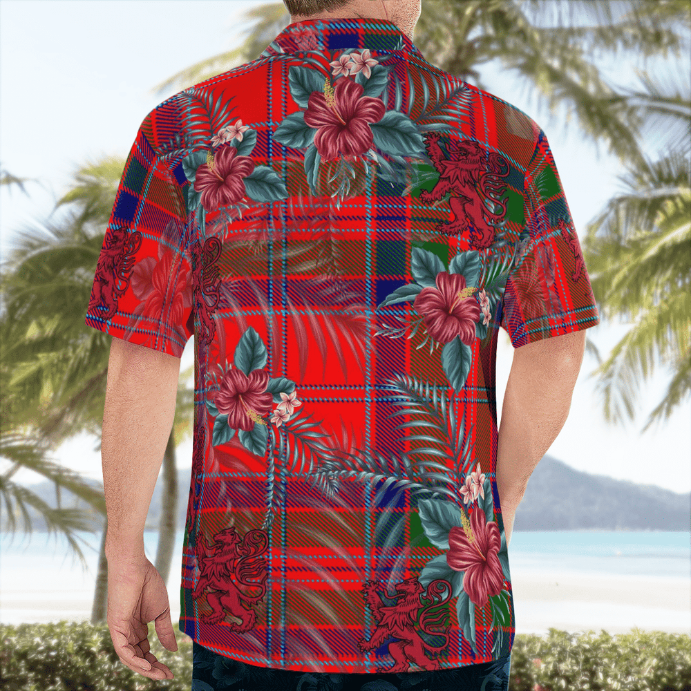Clan MacGillivray Modern Tartan Scottish Lion Hawaiian Shirt BH79 MacGillivray Modern Tartan Tartan Hawaii Shirt
