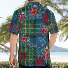 Clan MacLaren Ancient Tartan Scottish Lion Hawaiian Shirt KD37 MacLaren Ancient Tartan Tartan Hawaii Shirt