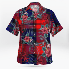 Clan MacLachlan Modern Tartan Scottish Lion Hawaiian Shirt KP28 MacLachlan Modern Tartan Tartan Hawaii Shirt