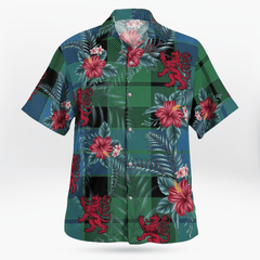 Clan MacKay Ancient Tartan Scottish Lion Hawaiian Shirt MH67 MacKay Ancient Tartan Tartan Hawaii Shirt