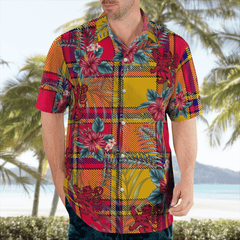 Clan Scrymgeour Tartan Scottish Lion Hawaiian Shirt SW47 Scrymgeour Tartan Tartan Hawaii Shirt