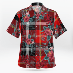 Clan Marjoribanks Tartan Scottish Lion Hawaiian Shirt IJ46 Marjoribanks Tartan Tartan Hawaii Shirt
