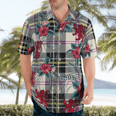 Clan MacPherson Dress Ancient Tartan Scottish Lion Hawaiian Shirt GY62 MacPherson Dress Ancient Tartan Tartan Hawaii Shirt