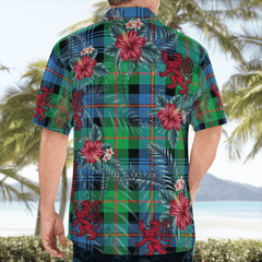 Clan Murray of Atholl Ancient Tartan Scottish Lion Hawaiian Shirt QR57 Murray of Atholl Ancient Tartan Tartan Hawaii Shirt