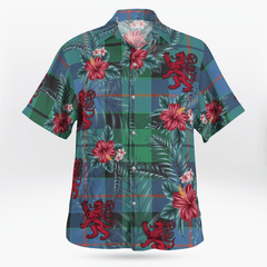 Clan Morrison Ancient Tartan Scottish Lion Hawaiian Shirt YA98 Morrison Ancient Tartan Tartan Hawaii Shirt