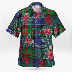 Clan Paterson Tartan Scottish Lion Hawaiian Shirt XZ25 Paterson Tartan Tartan Hawaii Shirt