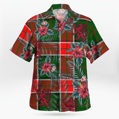 Clan Pollock Modern Tartan Scottish Lion Hawaiian Shirt ZX90 Pollock Modern Tartan Tartan Hawaii Shirt