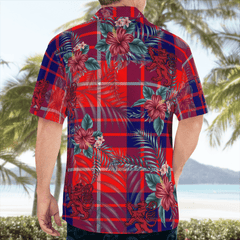 Clan Hamilton Modern Tartan Scottish Lion Hawaiian Shirt QV89 Hamilton Modern Tartan Tartan Hawaii Shirt
