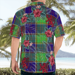 Clan Dalrymple Tartan Scottish Lion Hawaiian Shirt LM45 Dalrymple Tartan Tartan Hawaii Shirt