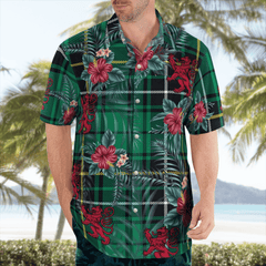 Clan MacAlpine Ancient Tartan Scottish Lion Hawaiian Shirt II66 MacAlpine Ancient Tartan Tartan Hawaii Shirt