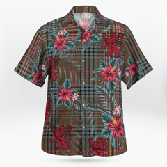 Clan Kennedy Weathered Tartan Scottish Lion Hawaiian Shirt LZ91 Kennedy Weathered Tartan Tartan Hawaii Shirt