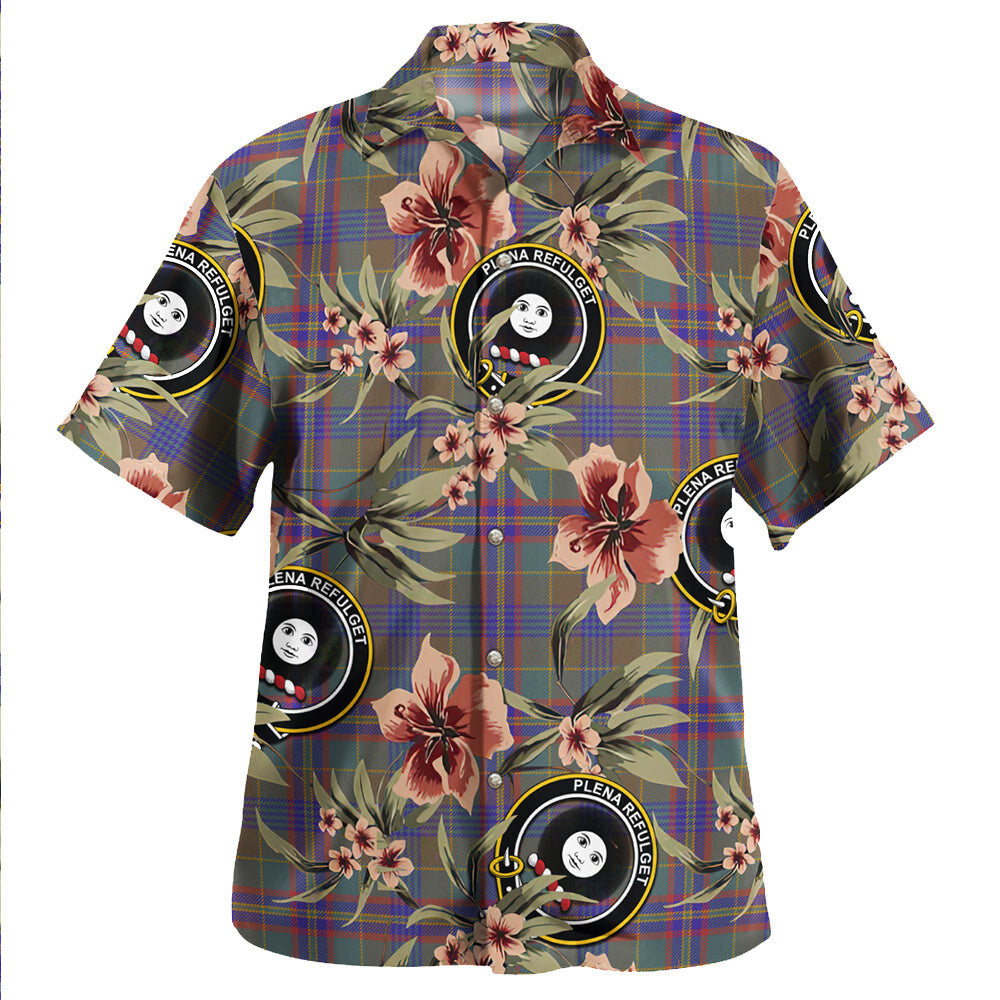 Clan Pitcairn Hunting Weathered Tartan Crest Badge Aloha Hawaiian Shirt Tropical Old Style RU78 Pitcairn Hunting Weathered Tartan Tartan Today