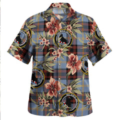 Clan Rutherford Ancient Tartan Crest Badge Aloha Hawaiian Shirt Tropical Old Style HF33 Rutherford Ancient Tartan Tartan Today