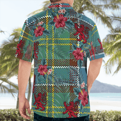 Clan Whitelaw Tartan Scottish Lion Hawaiian Shirt SV11 Whitelaw Tartan Tartan Hawaii Shirt