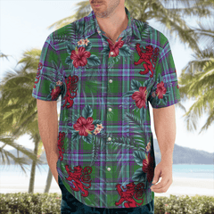 Clan Jones 2 Tartan Scottish Lion Hawaiian Shirt LT90 Jones 2 Tartan Tartan Hawaii Shirt
