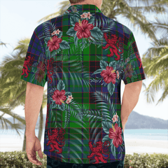 Clan Stewart Old Modern Tartan Scottish Lion Hawaiian Shirt YI29 Stewart Old Modern Tartan Tartan Hawaii Shirt