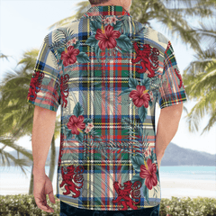 Clan Stewart Dress Ancient Tartan Scottish Lion Hawaiian Shirt ZW96 Stewart Dress Ancient Tartan Tartan Hawaii Shirt