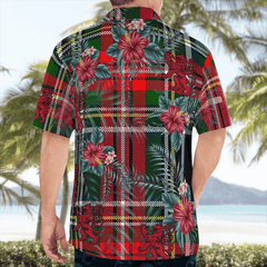 Clan Stewart Black Tartan Scottish Lion Hawaiian Shirt WS35 Stewart Black Tartan Tartan Hawaii Shirt