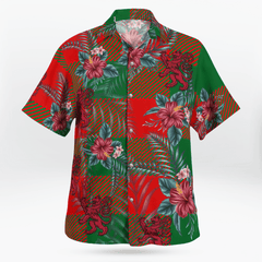 Clan Moncrieffe Tartan Scottish Lion Hawaiian Shirt BJ67 Moncrieffe Tartan Tartan Hawaii Shirt