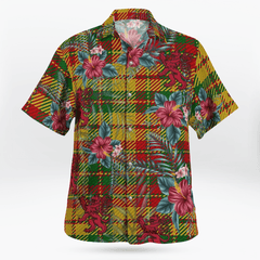 Clan Strathearn Modern Tartan Scottish Lion Hawaiian Shirt CW27 Strathearn Modern Tartan Tartan Hawaii Shirt