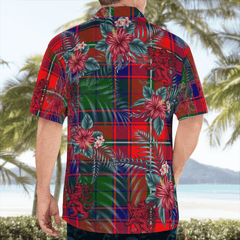 Clan Roxburgh District Tartan Scottish Lion Hawaiian Shirt YA11 Roxburgh District Tartan Tartan Hawaii Shirt