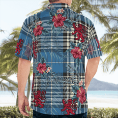 Clan Napier Ancient Tartan Scottish Lion Hawaiian Shirt DU31 Napier Ancient Tartan Tartan Hawaii Shirt