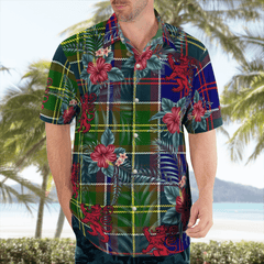 Clan Whitefoord Tartan Scottish Lion Hawaiian Shirt MU94 Whitefoord Tartan Tartan Hawaii Shirt