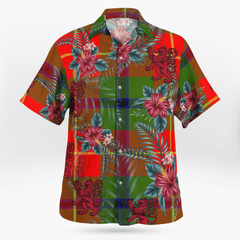 Clan Turnbull Dress Tartan Scottish Lion Hawaiian Shirt BC14 Turnbull Dress Tartan Tartan Hawaii Shirt