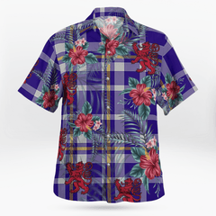 Clan Ochterlony Tartan Scottish Lion Hawaiian Shirt QT94 Ochterlony Tartan Tartan Hawaii Shirt
