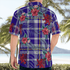 Clan Ochterlony Tartan Scottish Lion Hawaiian Shirt QT94 Ochterlony Tartan Tartan Hawaii Shirt