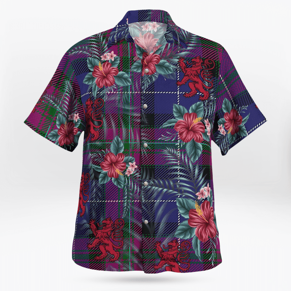 Clan Pride of Scotland Tartan Scottish Lion Hawaiian Shirt ID66 Pride of Scotland Tartan Tartan Hawaii Shirt