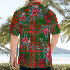 Clan Menzies Green Modern Tartan Scottish Lion Hawaiian Shirt FZ64 Menzies Green Modern Tartan Tartan Hawaii Shirt