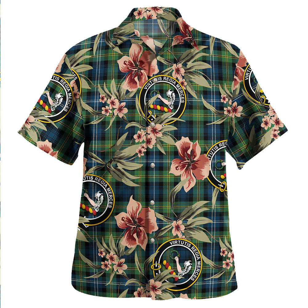 Clan Dyce Modern Tartan Crest Badge Aloha Hawaiian Shirt Tropical Old Style WK44 Dyce Modern Tartan Tartan Today