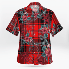 Clan Wemyss Modern Tartan Scottish Lion Hawaiian Shirt BL22 Wemyss Modern Tartan Tartan Hawaii Shirt