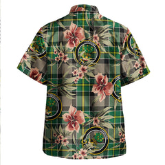 Hamilton of Brandon Modern Tartan Clan Crest Badge Aloha Hawaiian Shirt Tropical Old Style PT44 Hamilton of Brandon Modern Tartan Tartan Today