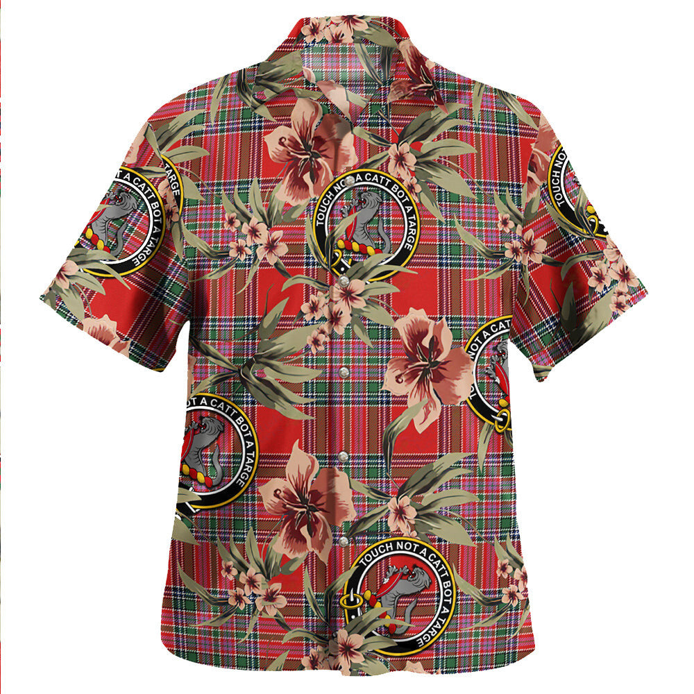 Clan MacBean (MacBain) Modern Tartan Crest Badge Aloha Hawaiian Shirt Tropical Old Style WQ64 MacBean (MacBain) Modern Tartan Tartan Today