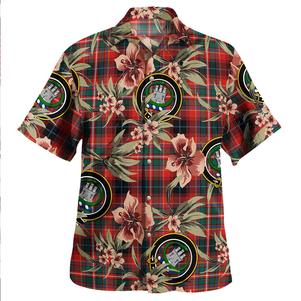 Clan Innes Red Weathered Tartan Crest Badge Aloha Hawaiian Shirt Tropical Old Style KU39 Innes Red Weathered Tartan Tartan Today