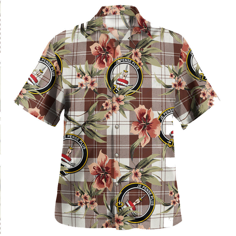 Clan Erskine Green Tartan Crest Badge Aloha Hawaiian Shirt Tropical Old Style EQ11 Erskine Green Tartan Tartan Today