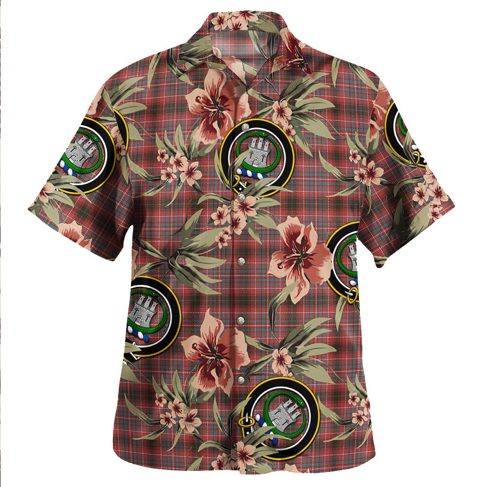Clan Innes Red Ancient Tartan Crest Badge Aloha Hawaiian Shirt Tropical Old Style UQ66 Innes Red Ancient Tartan Tartan Today