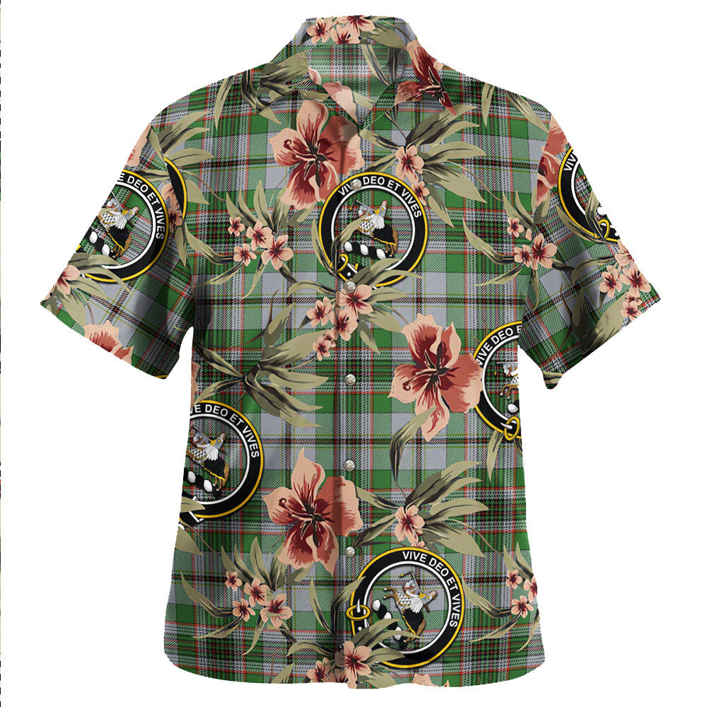 Clan Craig (Craigie) Ancient Tartan Crest Badge Aloha Hawaiian Shirt Tropical Old Style MY17 Craig (Craigie) Ancient Tartan Tartan Today